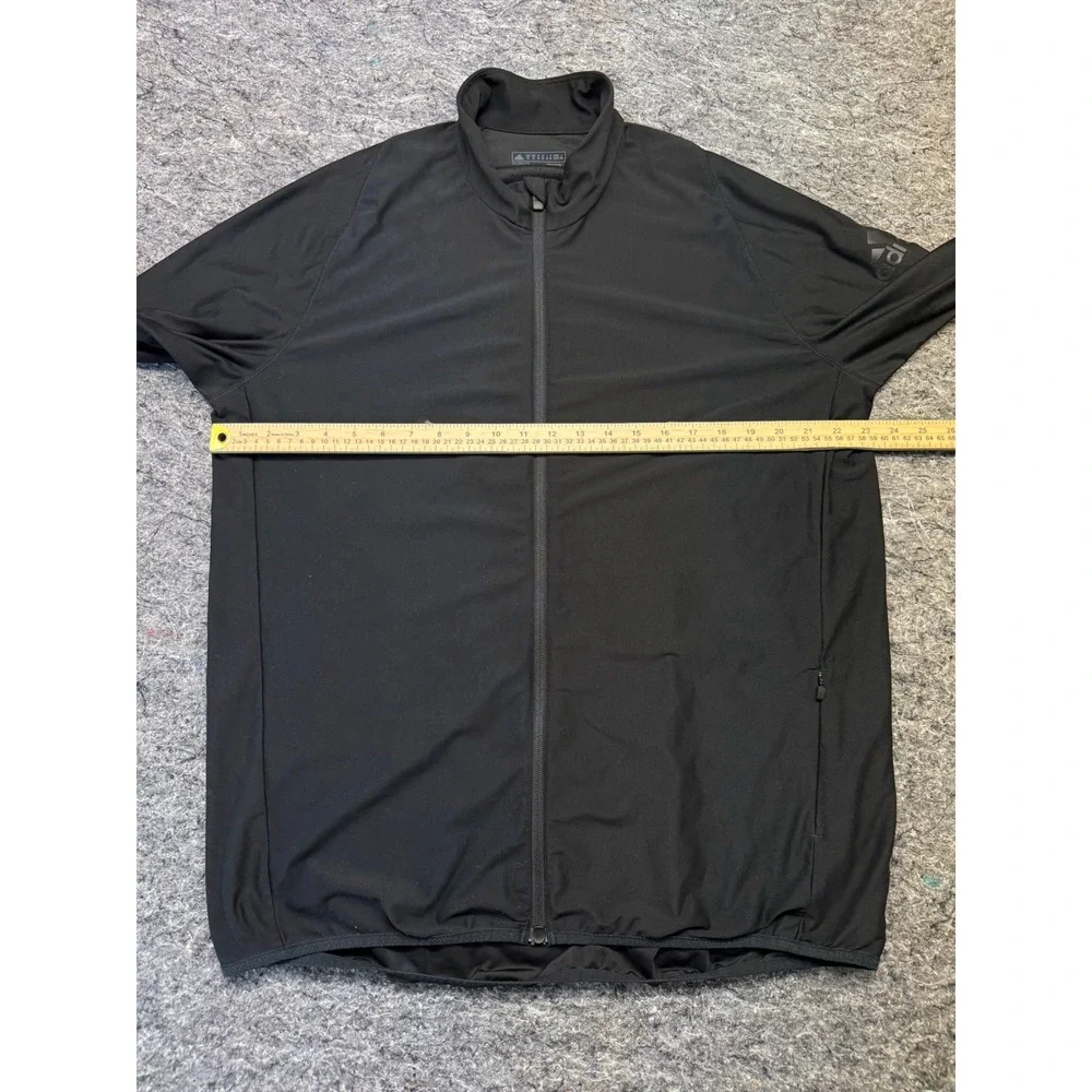 Adidas Climalite Mens Full Zip Cycling Jacket Black XL CV4764 Athletic Training